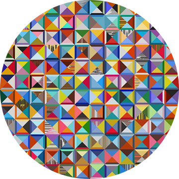 Verschillende gekleurde vierkantjes van Angel Estevez