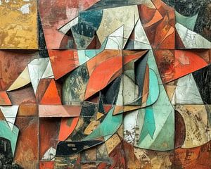 Abgenutztes Mosaik