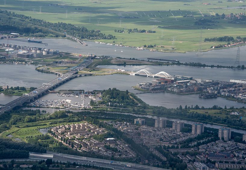 Luchtfoto IJburg Amsterdam van Marcel van Balken