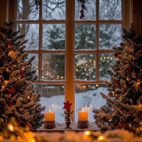 Kerstsfeer etalage
