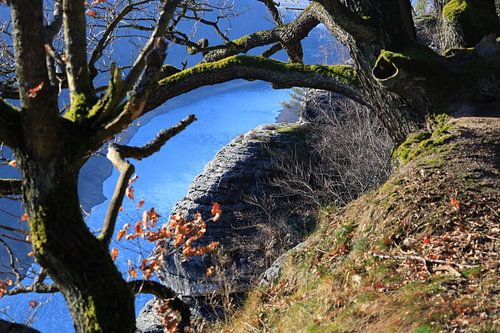 Elbe Sandstone Mountains in winter