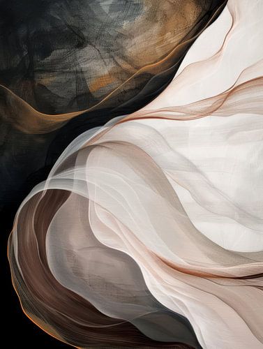 Moderne Abstraktion in Erdtönen