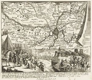 Verrassing en herovering van Gent, 1708 van Atelier Liesjes