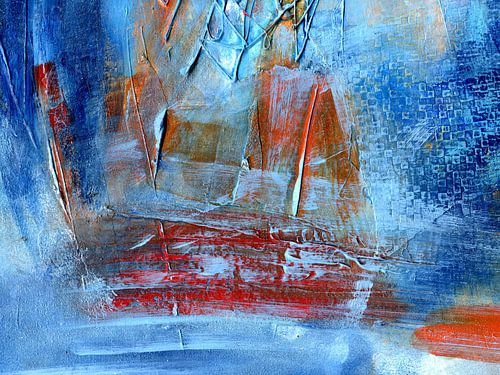 Blauwe Kunst Abstract 21
