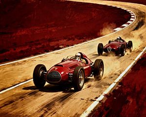 Oldtimer-Rennen: Ferrari gegen Alfa Romeo