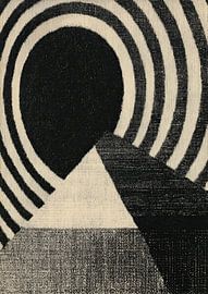 Geometric abstraction in black and white by Niklas Maximilian