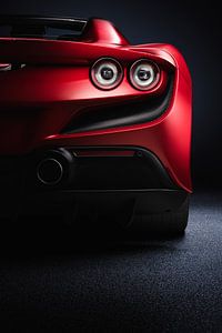 Ferrari F8 Tributo achterkant met achterlichten van Thomas Boudewijn