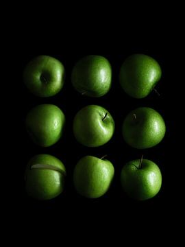 Neun Äpfel von Martijn Hoogendoorn