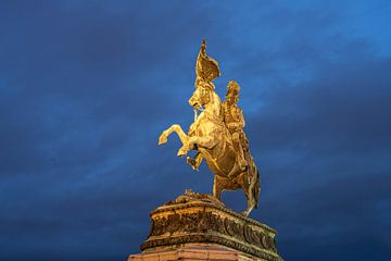 Aartshertog Karl op de Heldenplatz in Wenen van Peter Schickert
