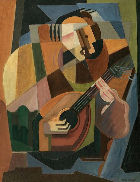 Maria Blanchard - The Lute Player (1917-1918) by Peter Balan