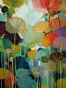 Fleurs colorées