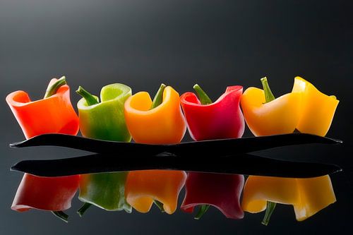 Kleurrijke paprika's
