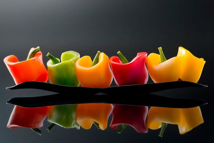 Colourful peppers by Poster Art Shop