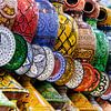 Multi color pottery - Marrakech - Morocco by Marianne Ottemann - OTTI