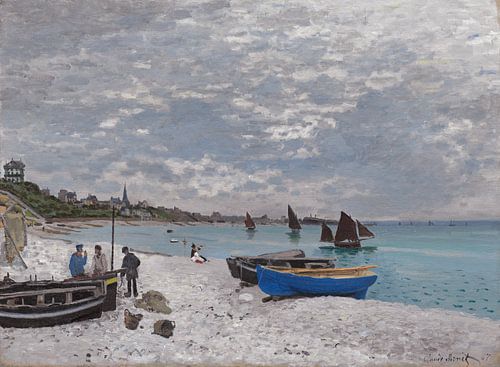 The Beach at Sainte-Adresse, Claude Monet