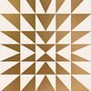 Tijdloze Symmetrie: Gouden Geometrische Art van Kjubik