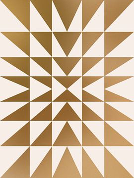 Tijdloze Symmetrie: Gouden Geometrische Art van Kjubik