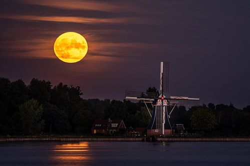 Weiche neben der Windmühle De Held