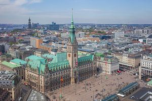 Hôtel de ville de Hambourg, Hambourg, Allemagne