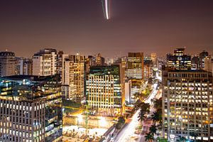 Landeanflug über Sao Paulo, Brasilien von Guenter Purin