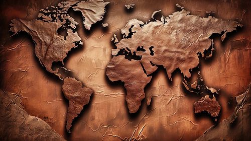 carte du monde excentrique