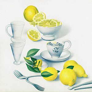 Tee mit Zitronen von Artclaud