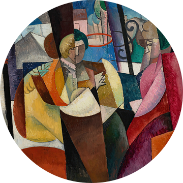 Albert Gleizes - Zittende vrouwen voor een raam (1914)