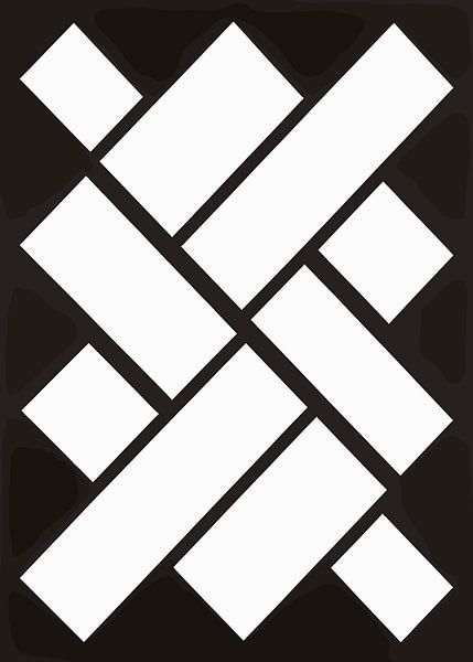 Schwarz &amp; Weiß Urban Grid&quot; von Art Kingdom