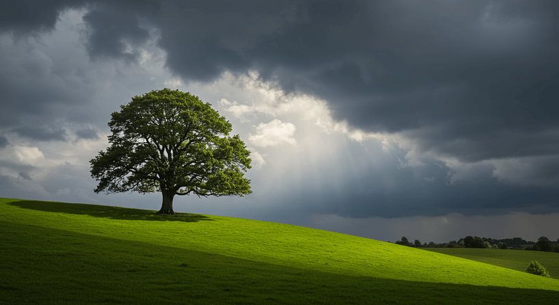 Zonvenster in de stormachtige lucht van ButterflyPix