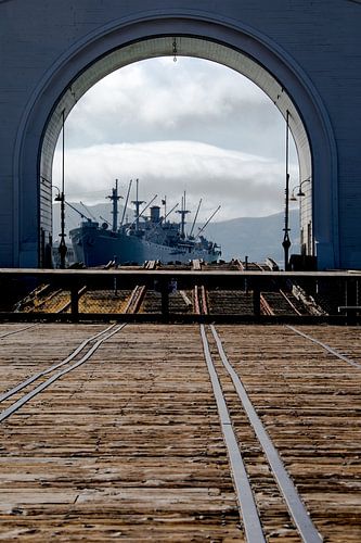 Fregat in San Francisco aan Pier 39 Fishermans Wharf