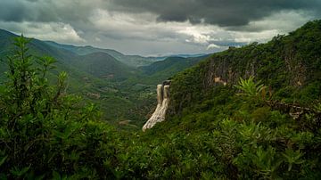 Vue sur un autre monde à Hierve el Agua sur Dennis Werkman