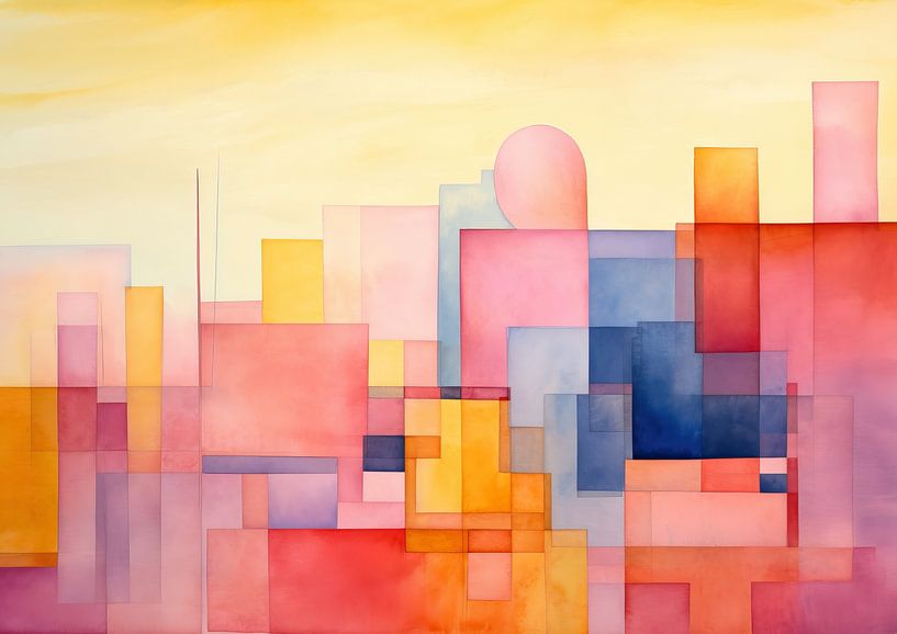 Kleurrijk abstract schilderij 315944 van Abstract Schilderij