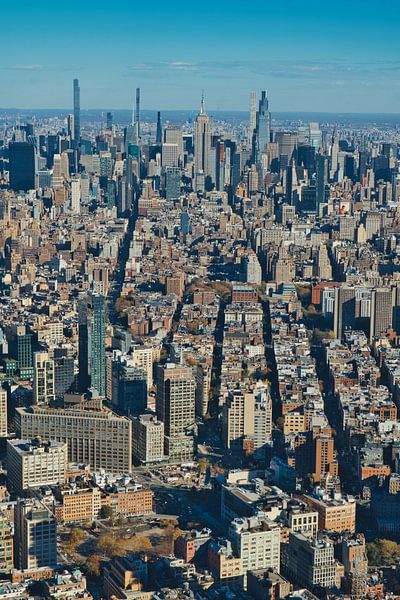 Midtown Manhattan met Empire State Building van Joran Quinten