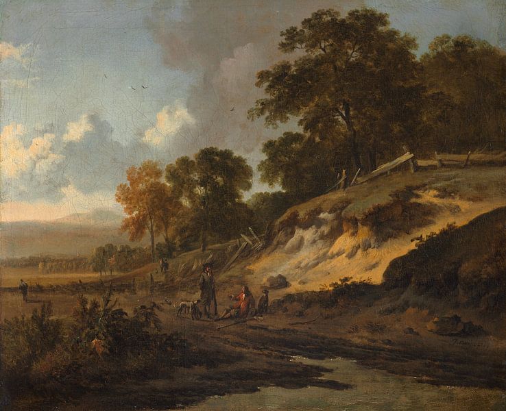 Landschap met jagers, Jan Wijnants van Meesterlijcke Meesters