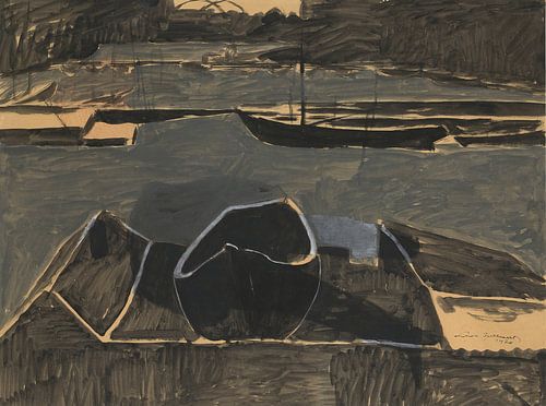 Léon Spilliaert - Die Docks von Ostende (1920)