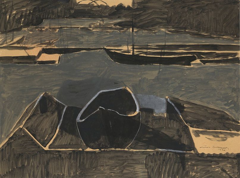 Léon Spilliaert - The Docks of Ostend (1920) by Peter Balan