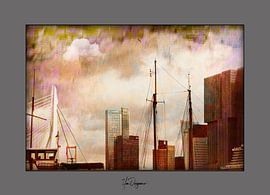 Behind the curtains by Han Overgaauw