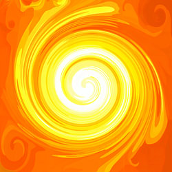 Große Sonnen Energie Spirale