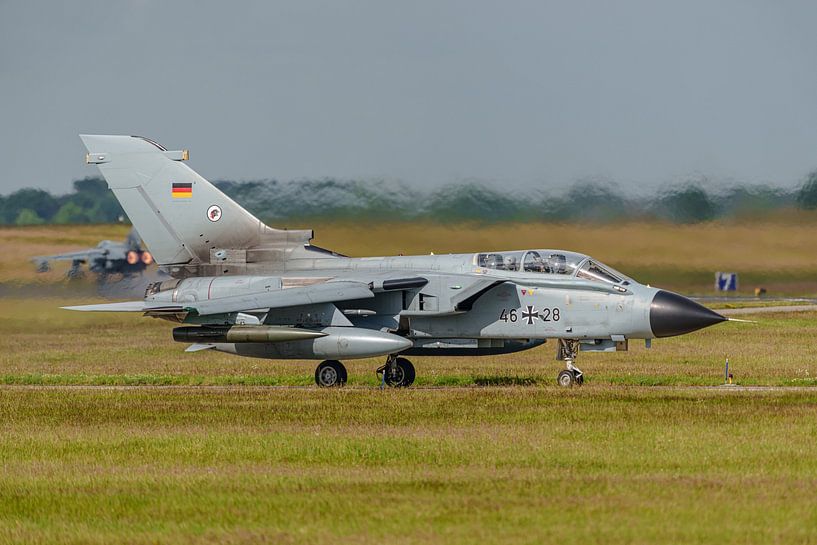 German Tornadoes take off for training mission. by Jaap van den Berg