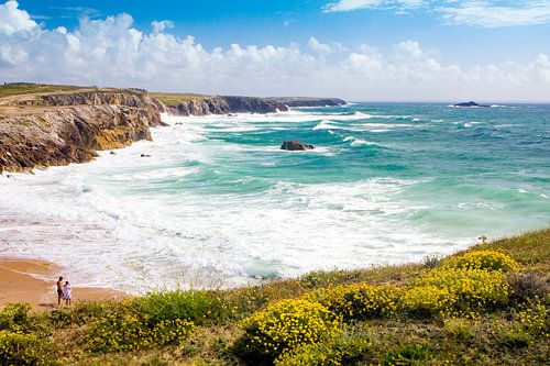 Sommer an der Küste in der Bretagne, Frankreich