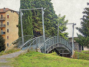 Schrägseilbrücke Tavernelle Umbrien von Dorothy Berry-Lound