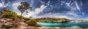 Küstenlandschaft mit schöner  Bucht auf Mallorca