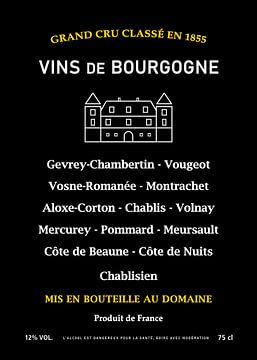 Vins Grands Crus Bourgogne Beaune France van PH Déco