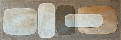 Layered Abstraction - Japandi Work with Organic Shapes