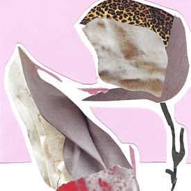 Rosa abstrakte Blume von Elena Schuh