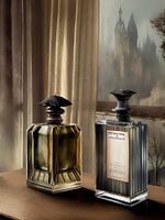 Nature morte de flacons de parfum