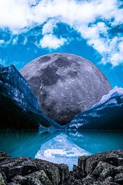 blue mountain and blue sky by Berwies