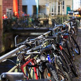 Fietsen op de leuningen van Thomas Heitz