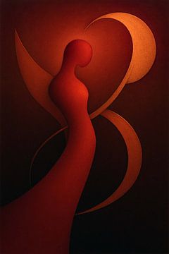 Weihnachtsmann, sie leuchtet von Moonheart Artworks