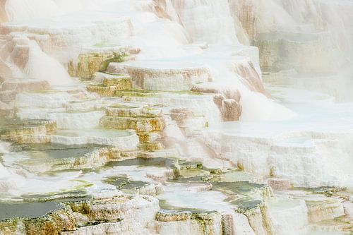 Vulkanische rotsstructuren Yellowstone